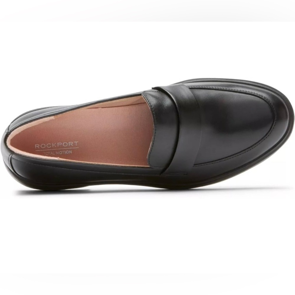 New RockPort total motion lennox penny loafer black leather seepicture for label